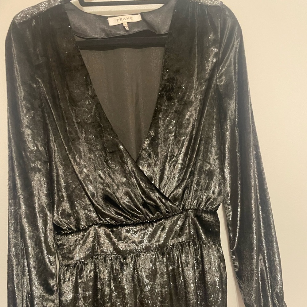 Frame black dress.